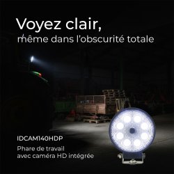 Phare de travail avec caméra HD