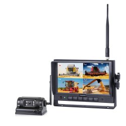 Moniteur 7" Quad Sans Fil pour caméra de recul avec caméra magnétique et autonome