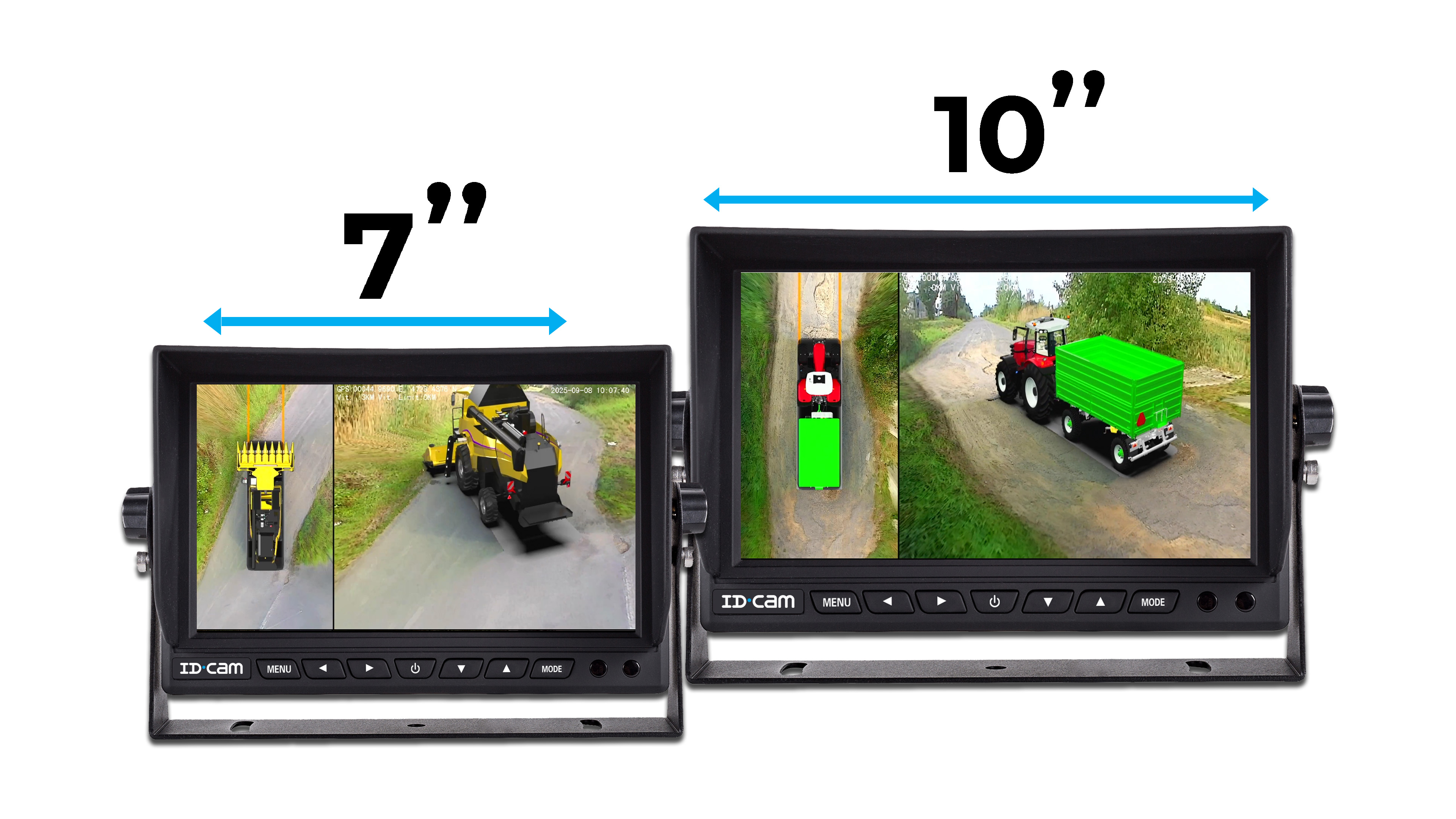 Choissisez la taille qui vous convient le mieux, moniteur 7 pouces ou 10 pouces selon votre espace intérieur