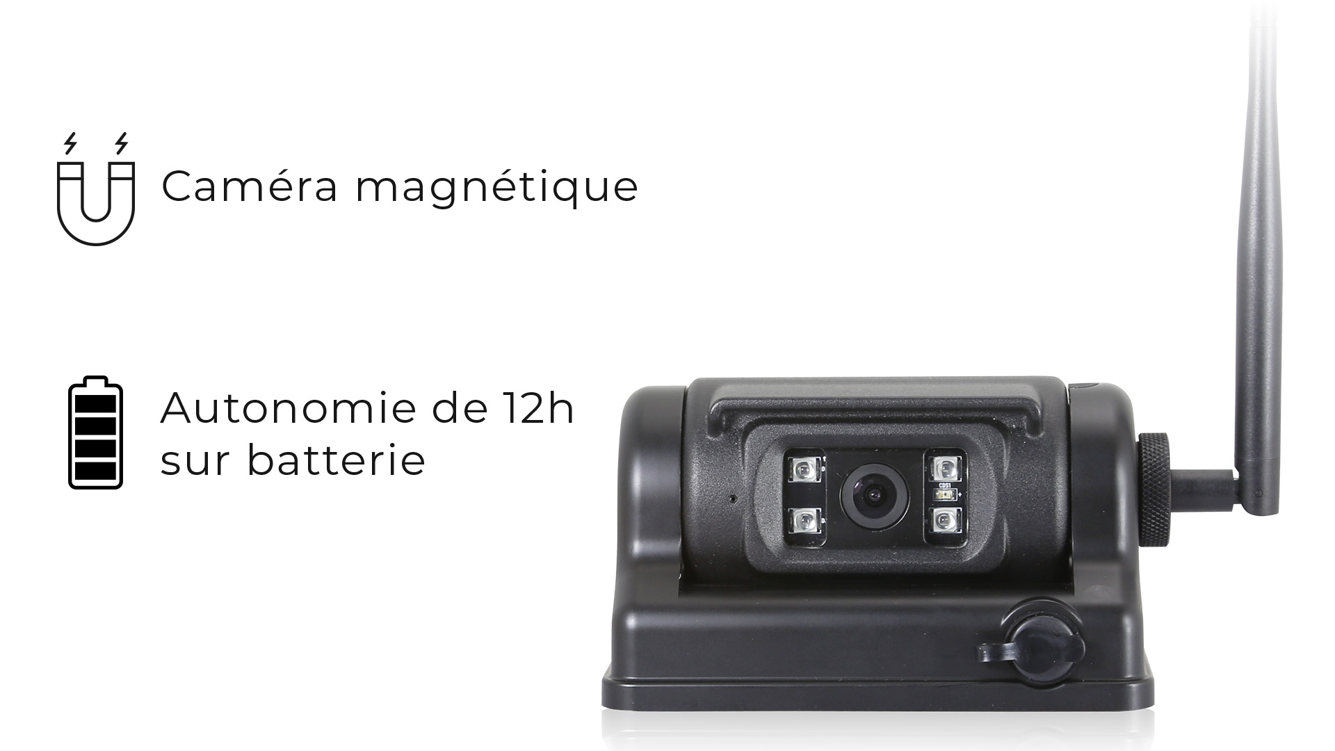 Caméra magnétique sur batterie IDCAM130HDBSF