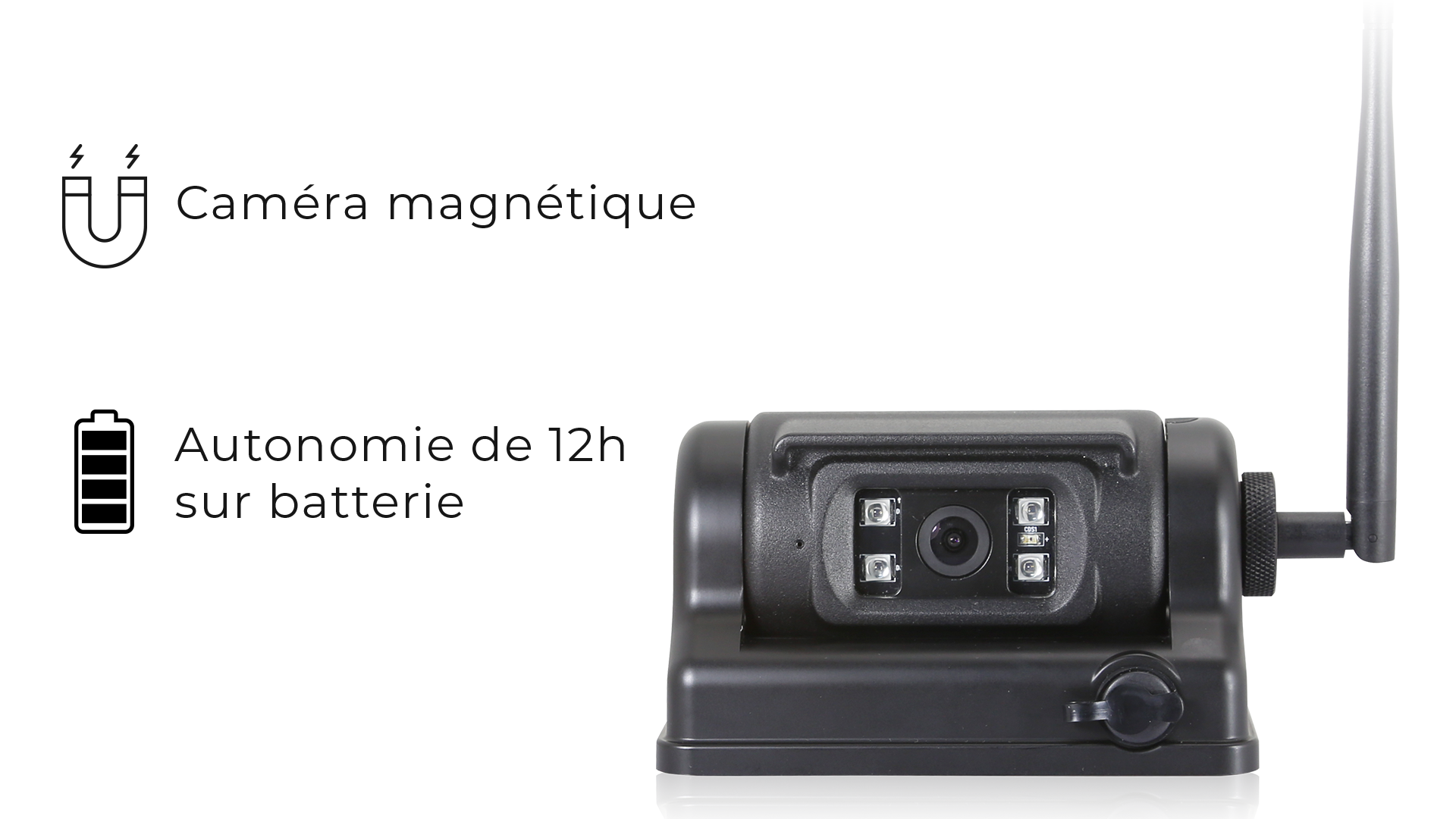 caméra magnétique et sur batterie IDCAM130HDBSF
