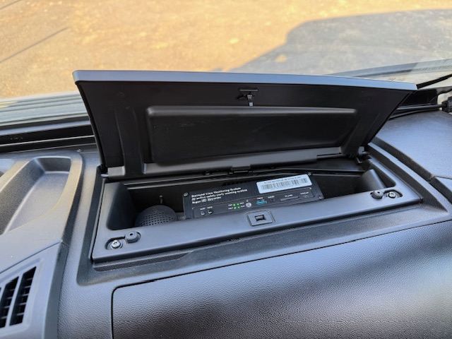 Boîtier de gestion du kit 360° dans un camping-car