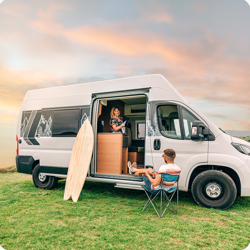 Kit caméra de recul filaire sans fil pour véhicules de loisirs camping-car, van, fourgon