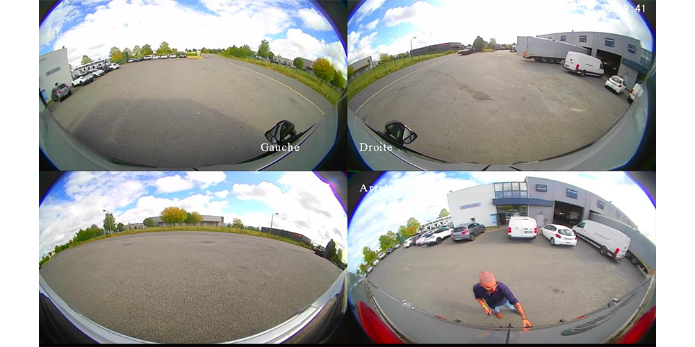 Tout ce que vos caméras 360 voient est enregistré sur une carte SD. Fonction DVR.