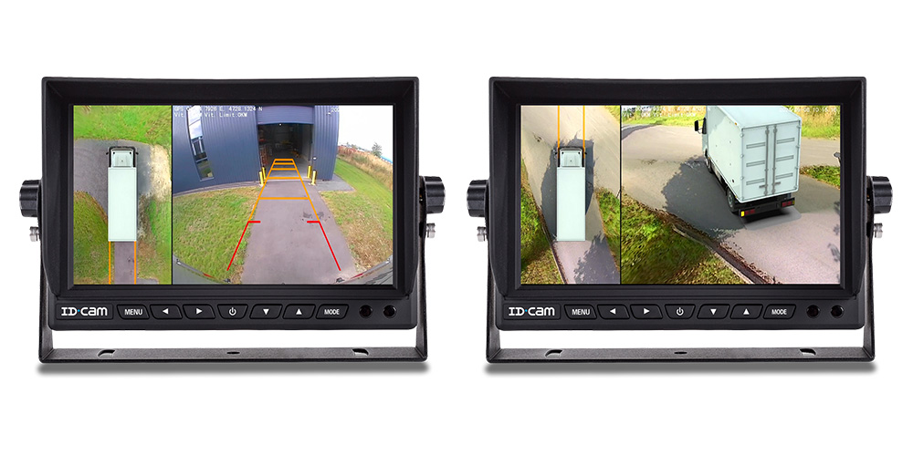 Facilitez vos manœuvres grâce aux barres de guidage, activez le clignant et affichez la vue angle mort correspondante