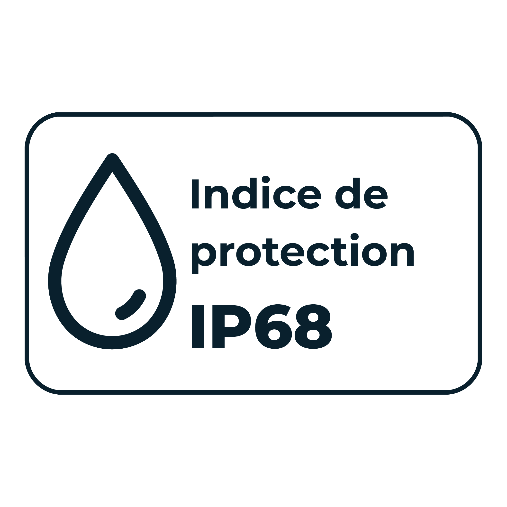 Indice de protection IP68