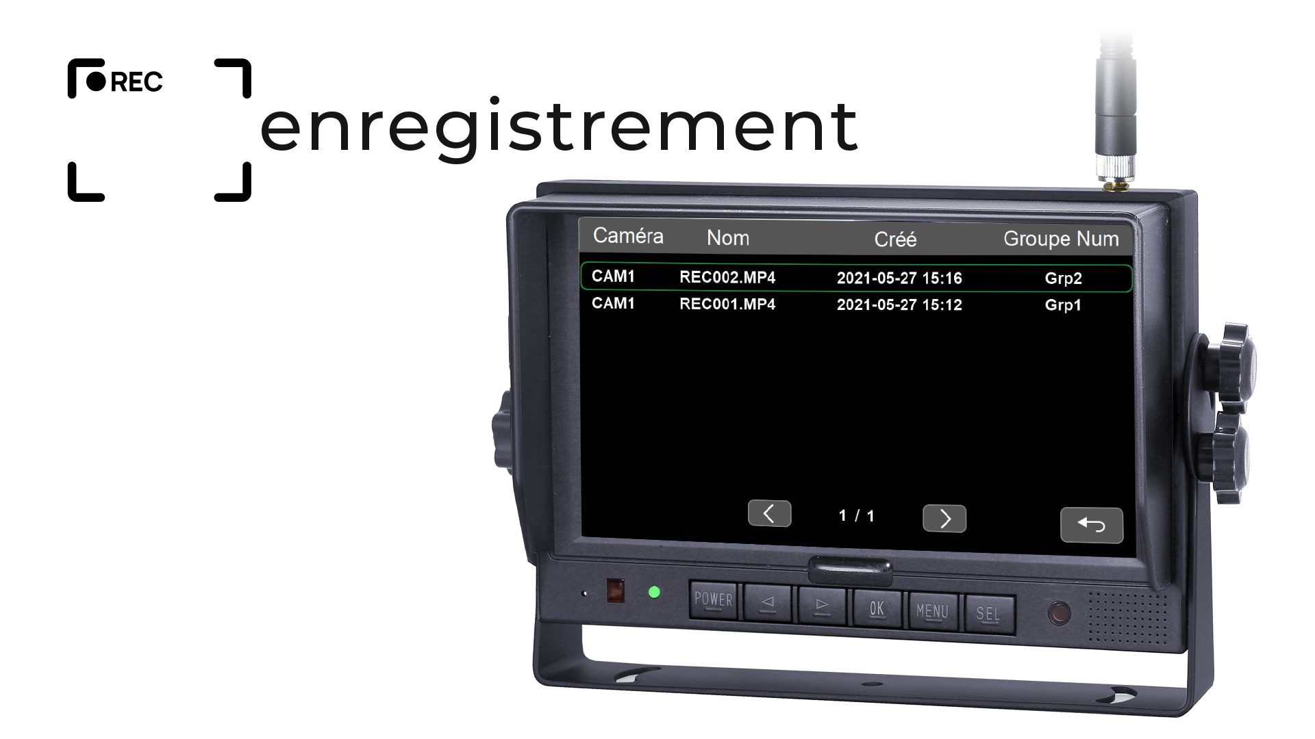 Enregistrez ce que vos caméras voient sur une carte SD
