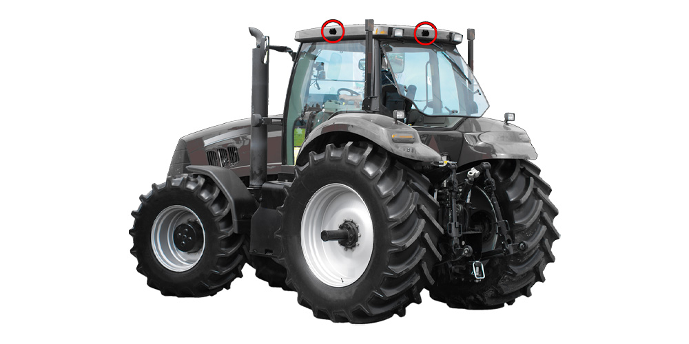 Des caméras de 210° chacune discrètes qui s'intégrent parfaitement au design du véhicule